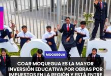 MOQUEGUA | COAR MOQUEGUA ES LA MAYOR INVERSIÓN EDUCATIVA POR OBRAS POR IMPUESTOS EN LA REGIÓN Y ESTÁ ENTRE LAS TRES MÁS GRANDES DEL PAÍS.