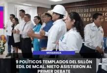 MOQUEGUA | POLÍTICOS TEMPLADOS DEL SILLÓN EDIL DE MCAL. NIETO ASISTIERON AL PRIMER DEBATE.