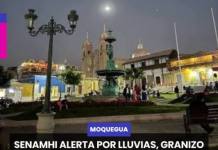 MOQUEGUA | SENAMHI ALERTA POR LLUVIAS, GRANIZO Y NIEVE EN DISTRITOS DE MOQUEGUA.