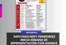 MOQUEGUA | DIPUTADO NERY FERNÁNDEZ INICIA SEMANA DE REPRESENTACIÓN CON AGENDA EN MOQUEGUA, ILO Y OMATE