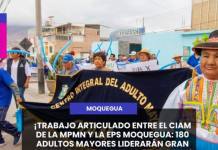SAN ANTONIO | ¡TRABAJO ARTICULADO ENTRE EL CIAM DE LA MPMN Y LA EPS MOQUEGUA 180 ADULTOS MAYORES LIDERARÁN GRAN CAMINATA POR EL CUIDADO DEL AGUA!