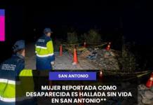SAN ANTONIO | MUJER REPORTADA COMO DESAPARECIDA ES HALLADA SIN VIDA EN SAN ANTONIO.