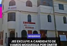 MOQUEGUA | JEE EXCLUYE A CANDIDATO DE VAMOS MOQUEGUA POR OMITIR CONDENA POR PECULADO.
