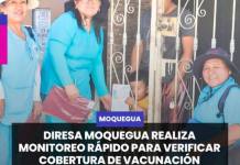 MOQUEGUA | DIRESA MOQUEGUA REALIZA MONITOREO RÁPIDO PARA VERIFICAR COBERTURA DE VACUNACIÓN CONTRA EL SARAMPIÓN.