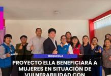 MOQUEGUA | PROYECTO ELLA BENEFICIARÁ A MUJERES EN SITUACIÓN DE VULNERABILIDAD CON FORMACIÓN Y CAPITAL SEMILLA