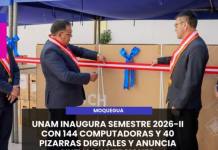 MOQUEGUA | UNAM INAUGURA SEMESTRE 2026-II CON 144 COMPUTADORAS Y 40 PIZARRAS DIGITALES Y ANUNCIA NUEVAS INVERSIONES