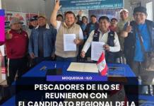 ILO | PESCADORES DE ILO SE REUNIERON CON EL CANDIDATO REGIONAL DE LA LAMPA