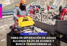 COALAQUE | OBRA DE SEPARACIÓN DE AGUAS ALCANZA 54.3% DE AVANCE Y BUSCA TRANSFORMAR LA AGRICULTURA EN COALAQUE