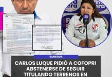SAMEGUA | CARLOS LUQUE PIDIÓ A COFOPRI ABSTENERSE DE SEGUIR TITULANDO TERRENOS EN JURISDICCIÓN DE SAMEGUA.