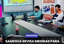 MOQUEGUA | SAMEGUA REVISA MEDIDAS PARA REDUCIR EL RIESGO DE HUAICOS