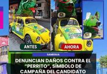 SAMEGUA | DENUNCIAN DAÑOS CONTRA EL “PERRITO”, SÍMBOLO DE CAMPAÑA DEL CANDIDATO NYLTHON CUAYLA