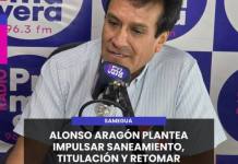 SAMEGUA | ALONSO ARAGÓN PLANTEA IMPULSAR SANEAMIENTO, TITULACIÓN Y RETOMAR PROYECTOS PENDIENTES