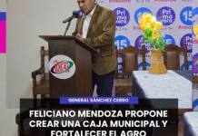 GENERAL SÁNCHEZ CERRO | FELICIANO MENDOZA PROPONE CREAR UNA CAJA MUNICIPAL Y FORTALECER EL AGRO