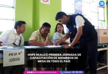 NACIONAL | ONPE REALIZÓ PRIMERA JORNADA DE CAPACITACIÓN PARA MIEMBROS DE MESA EN TODO EL PAÍS