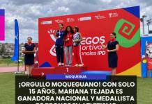 MOQUEGUA | ¡ORGULLO MOQUEGUANO! CON SOLO 15 AÑOS, MARIANA TEJADA ES GANADORA NACIONAL Y MEDALLISTA DE BRONCE EN ATLETISMO
