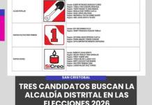SAN CRISTÓBAL | TRES CANDIDATOS BUSCAN LA ALCALDÍA DISTRITAL EN LAS ELECCIONES 2026