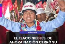 MOQUEGUA | EL FLACO NIEBLES, DE AHORA NACIÓN CERRÓ SU CAMPAÑA