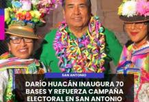 SAN ANTONIO | DARÍO HUACÁN INAUGURA 70 BASES Y REFUERZA CAMPAÑA ELECTORAL EN SAN ANTONIO