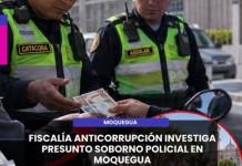 MOQUEGUA | INTERVIENEN A DOS SUBOFICIALES DE LA PNP POR PRESUNTO SOBORNO EN MOQUEGUA