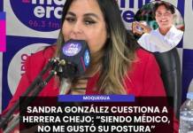 MOQUEGUA | SANDRA GONZÁLEZ CUESTIONA A HERRERA CHEJO: SIENDO MÉDICO, NO ME GUSTÓ SU POSTURA