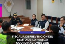 ILO | FISCALIA DE PREVENCIÓN DEL DELITO DE ILO REALIZÓ COORDINACIONES CON AUTORIDADES ELECTORALES