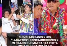 MOQUEGUA | CHEJO, LAS BASES Y LOS LAGARTOS: CONTRADICCIONES Y MENSAJES QUE MARCAN LA RECTA FINAL DE LA CAMPAÑA EN MOQUEGUA.