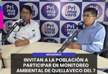 MOQUEGUA | INVITAN A LA POBLACIÓN A PARTICIPAR EN MONITOREO AMBIENTAL DE QUELLAVECO DEL 7 AL 25 DE OCTUBRE
