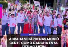 MOQUEGUA | ABRAHAM CÁRDENAS MOVIÓ GENTE COMO CANCHA EN SU ÚLTIMO MITIN