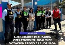 MOQUEGUA | AUTORIDADES REALIZARON OPERATIVOS EN LOCALES DE VOTACIÓN PREVIO A LA JORNADA ELECTORAL