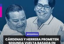 MOQUEGUA | CÁRDENAS Y HERRERA PROMETEN SEGUNDA VUELTA BASADA EN PROPUESTAS Y SIN AGRAVIOS