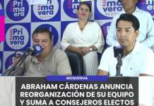 MOQUEGUA | ABRAHAM CÁRDENAS ANUNCIA REORGANIZACIÓN DE SU EQUIPO Y SUMA A CONSEJEROS ELECTOS RUMBO A LA SEGUNDA VUELTA