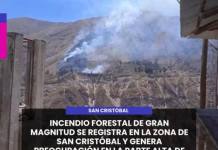 SAN CRISTOBAL | INCENDIO FORESTAL DE GRAN MAGNITUD SE REGISTRA EN LA ZONA DE SAN CRISTÓBAL Y GENERA PREOCUPACIÓN EN LA PARTE ALTA DE MOQUEGUA