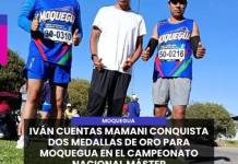 MOQUEGUA | IVÁN CUENTAS MAMANI CONQUISTA DOS MEDALLAS DE ORO PARA MOQUEGUA EN EL CAMPEONATO NACIONAL MÁSTER