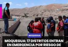 MOQUEGUA | 17 DISTRITOS ENTRAN EN EMERGENCIA POR RIESGO DE DÉFICIT HÍDRICO