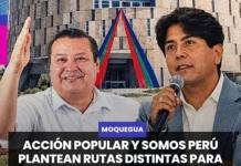 MOQUEGUA | ACCIÓN POPULAR Y SOMOS PERÚ PLANTEAN RUTAS DISTINTAS PARA ADMINISTRAR EL CANON MINERO