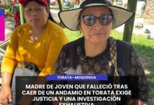 TORATA | MADRE DE JOVEN QUE FALLECIÓ TRAS CAER DE UN ANDAMIO EN TORATA EXIGE JUSTICIA Y UNA INVESTIGACIÓN EXHAUSTIVA