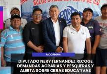 MOQUEGUA | DIPUTADO NERY FERNANDEZ RECOGE DEMANDAS AGRARIAS Y PESQUERAS Y ALERTA SOBRE OBRAS EDUCATIVAS PENDIENTES EN MOQUEGUA