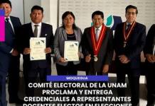 MOQUEGUA | COMITÉ ELECTORAL DE LA UNAM PROCLAMA Y ENTREGA CREDENCIALES A REPRESENTANTES DOCENTES ELECTOS EN ELECCIONES COMPLEMENTARIAS 2026