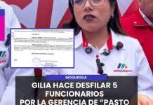 MOQUEGUA | GILIA HACE DESFILAR 5 FUNCIONARIOS POR LA GERENCIA DE PASTO GRANDE