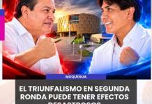 MOQUEGUA | EL TRIUNFALISMO EN SEGUNA RONDA PUEDE TENER EFECTOS DESASTROSOS