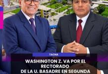 NACIONAL | WASHINGTON Z. VA POR EL RECTORADO DE LA U. BASADRE EN SEGUNDA RONDA