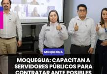 MOQUEGUA | CAPACITAN A SERVIDORES PÚBLICOS PARA CONTRATAR ANTE POSIBLES EMERGENCIAS POR EL NIÑO
