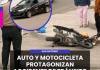 SAN ANTONIO | AUTO Y MOTOCICLETA PROTAGONIZAN ACCIDENTE DE TRÁNSITO