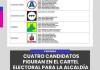 CARUMAS | CUATRO CANDIDATOS FIGURAN EN EL CARTEL ELECTORAL PARA LA ALCALDÍA DISTRITAL