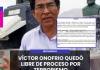 MOQUEGUA | VÍCTOR ONOFRIO QUEDÓ LIBRE DE PROCESO POR TERRORISMO