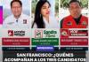 MOQUEGUA | SAN FRANCISCO: ¿QUIÉNES ACOMPAÑAN A LOS TRES CANDIDATOS QUE BUSCAN LA ALCALDÍA?