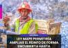 NACIONAL | LEY MAPE PERMITIRÍA AMPLIAR EL REINFO DE FORMA ENCUBIERTA HASTA MEDIADOS DE 2028